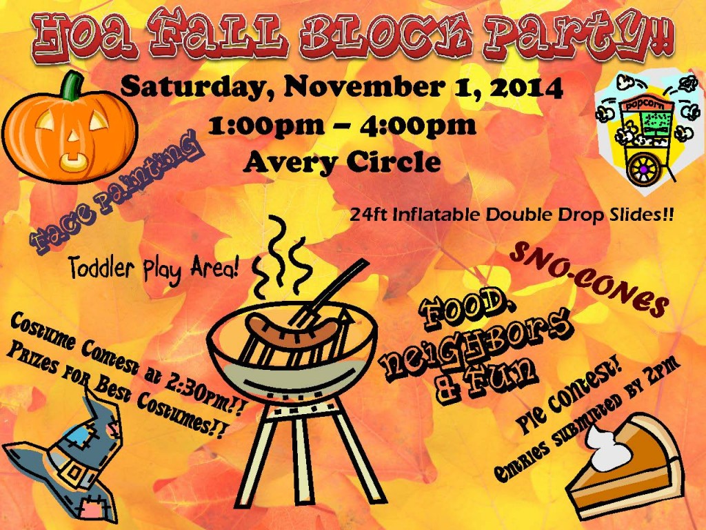 HOA Fall 2014 Block Party